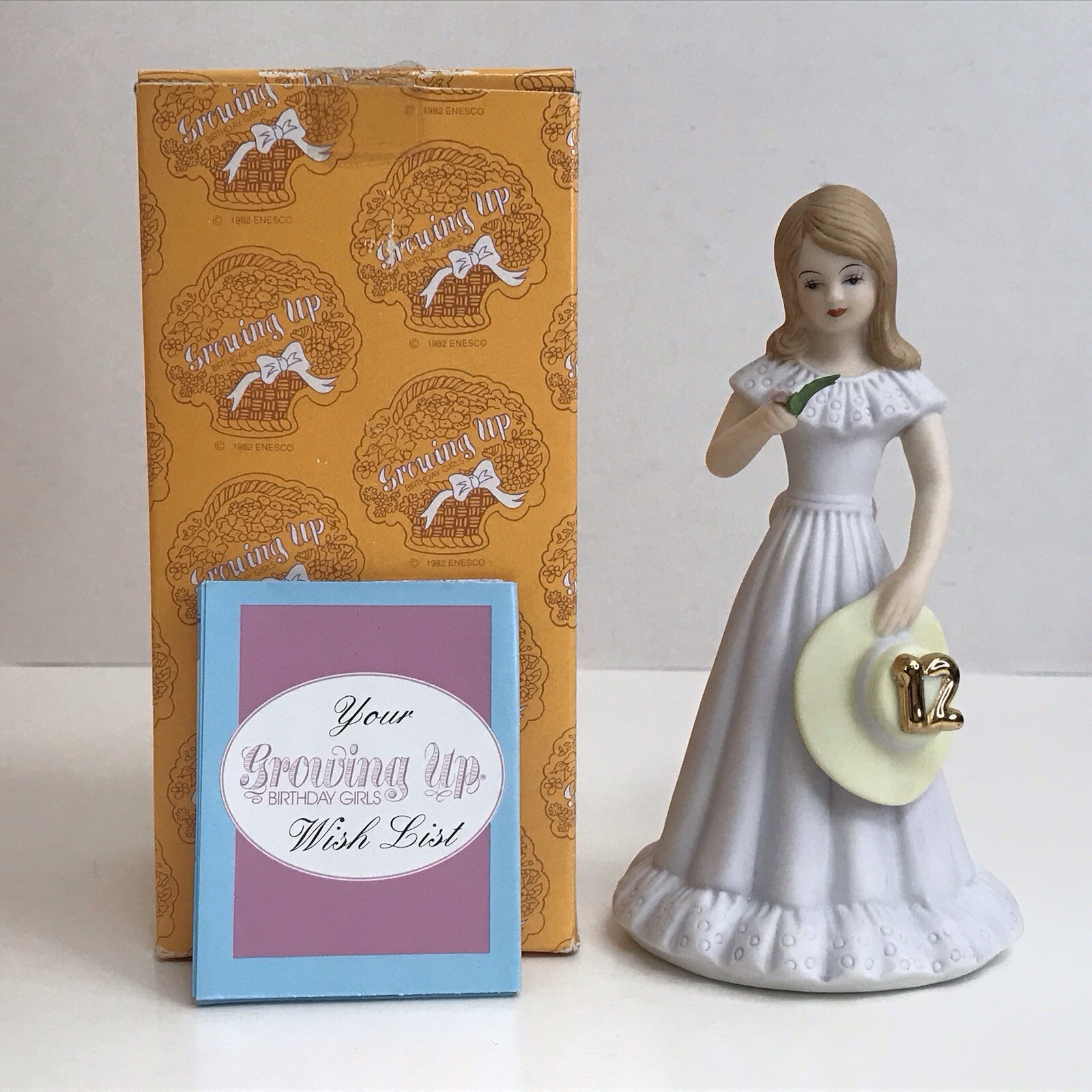 Enesco Growing Up Birthday Girl Baby-16 Years Old Plus Graduation Figure *Read*