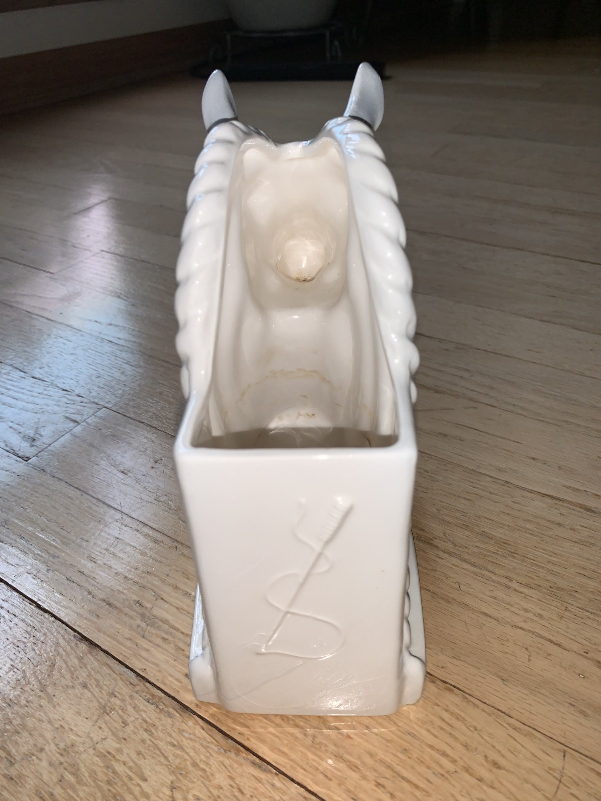 Vintage Horse Head Bookend Planters Set of 2
