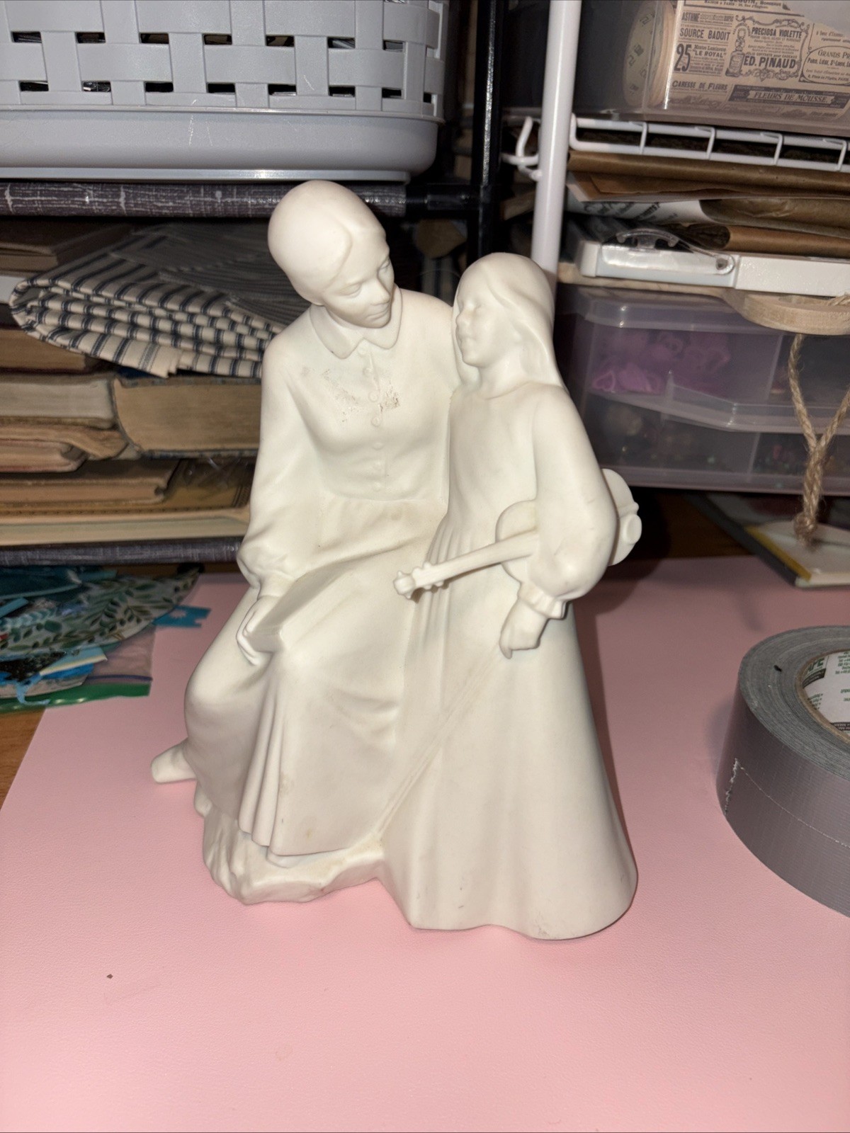 Figurine/Statue 10” Hansen Mother & Daughter Violin Sandy UTAH