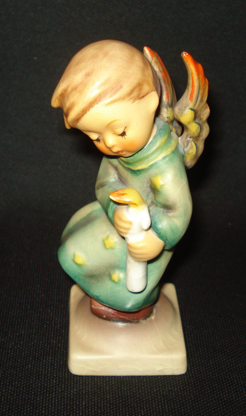 Vintage Goebel Hummel Heavenly Angel 21/0 Candle Wings 4 ¼” Figurine Statue