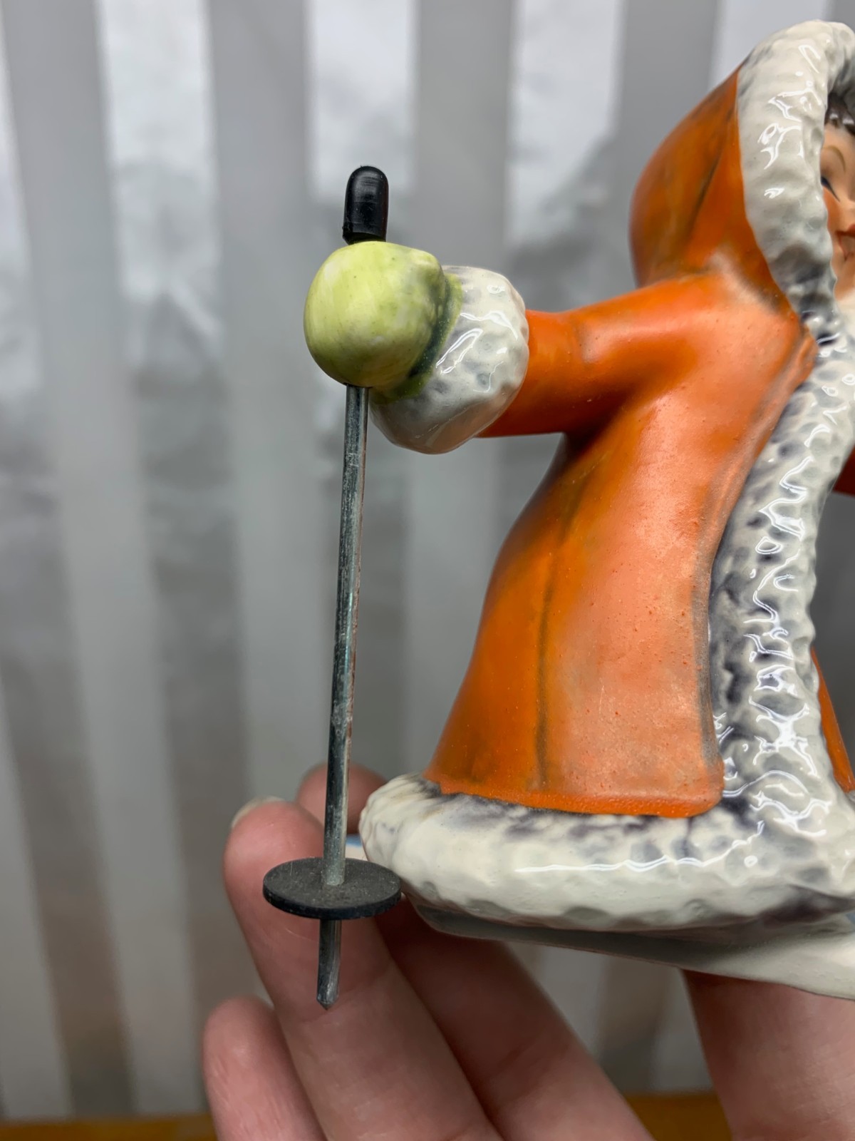 Vintage Goebel Hummel Figurines Winter Wonderland Skier Sledding TMK-6 1979-1990