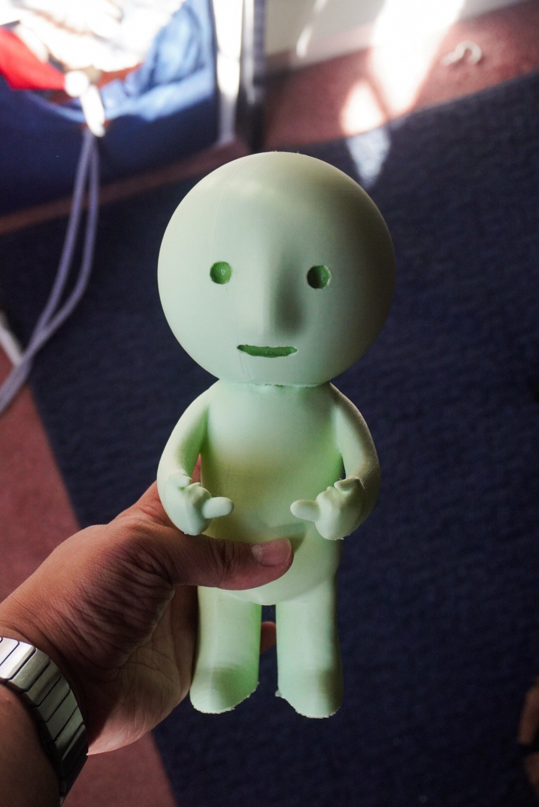 Middle Finger Giant Smiski Inspired Custom Figurine 3d Printed