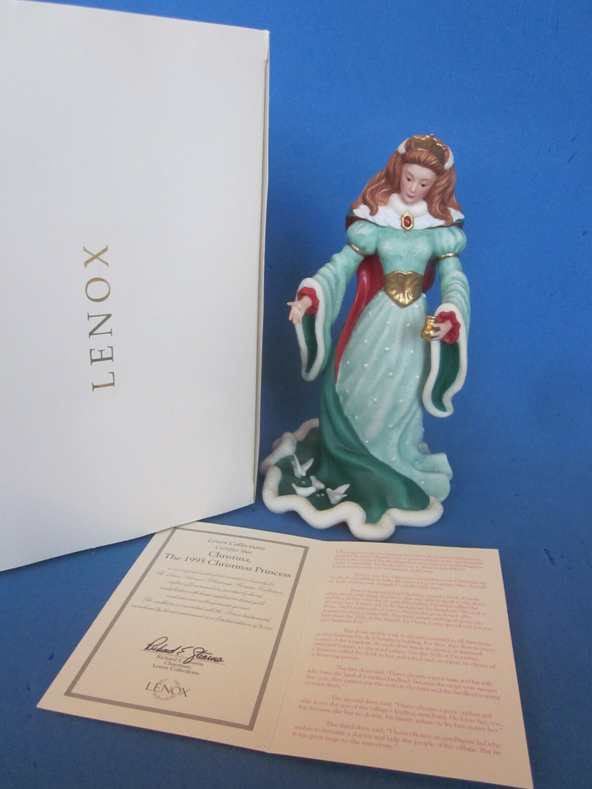 1995 Lenox Legendary Princess Christina – Porcelain – COA