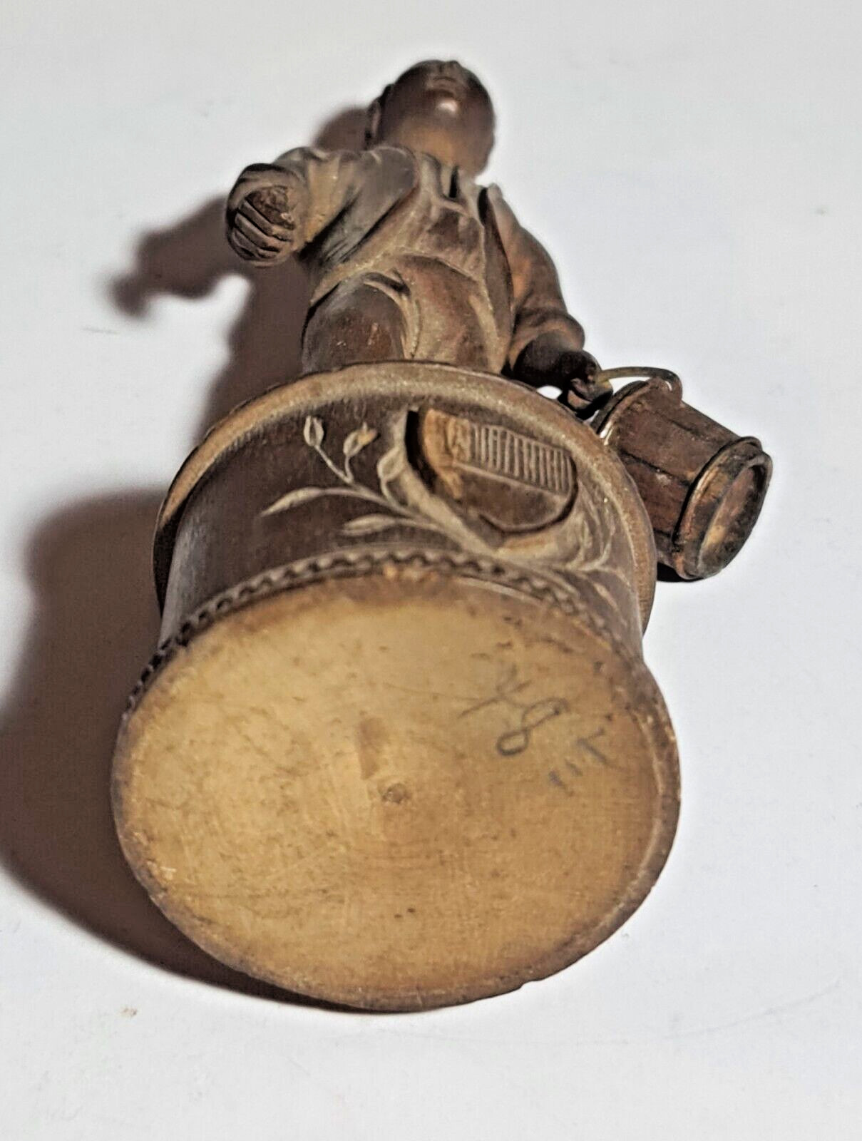 Antique Hand-Carved Biedermeier Figure 1842s