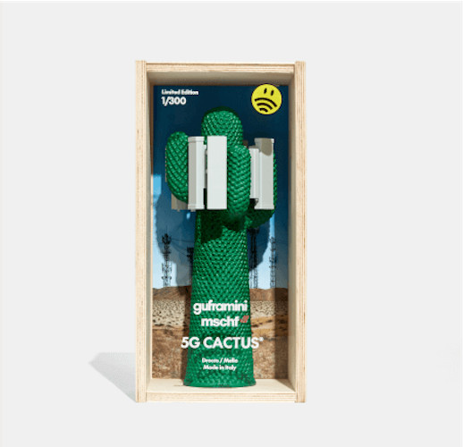 New Gufram x MSCHF Guframini 5G Cactus Mini 10″ Designer Vinyl Figure /300