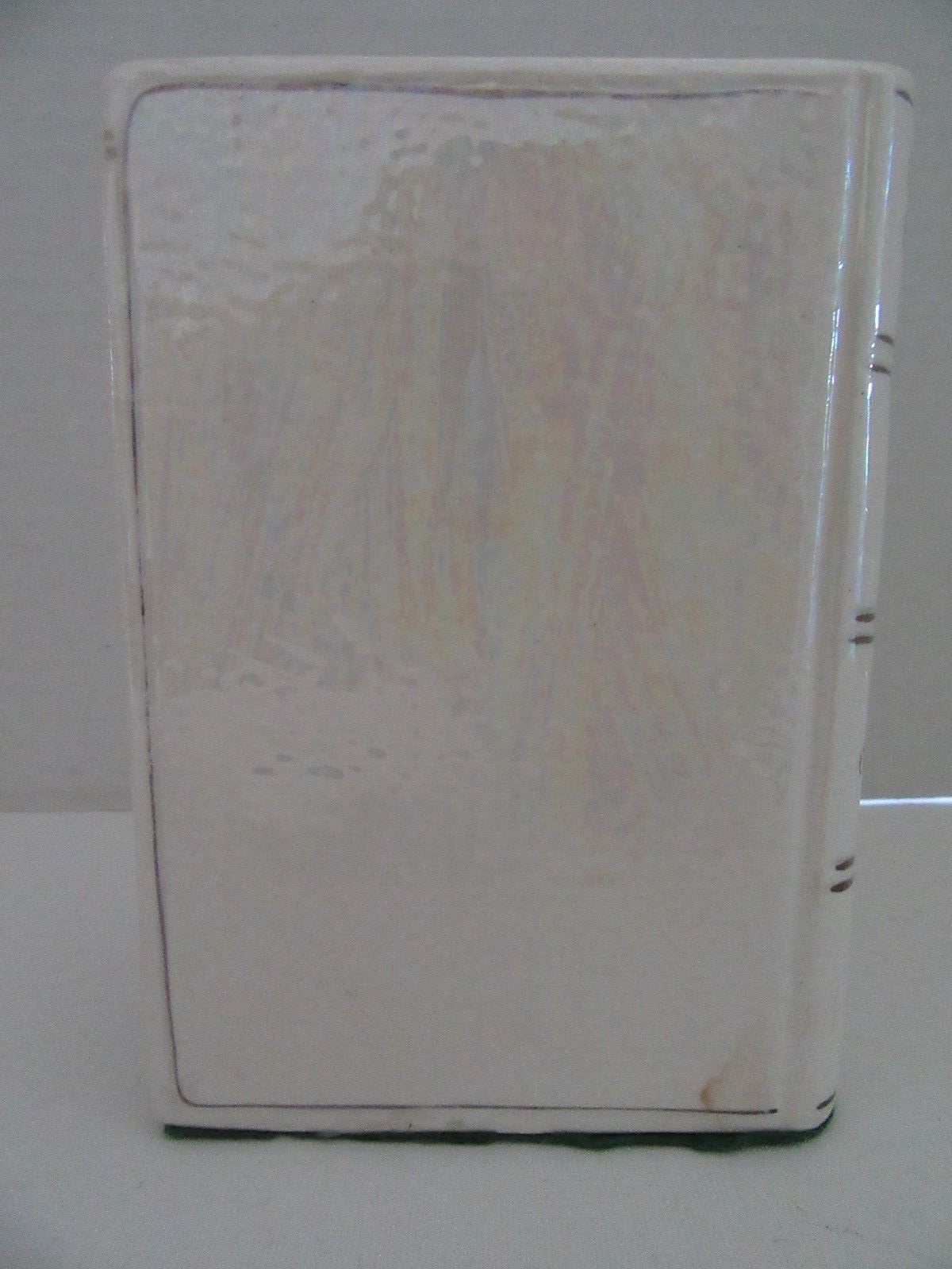 VTG Iridescent Gold Trim Bible Bank Mid-Century Holy Confirmation Baptism Christ