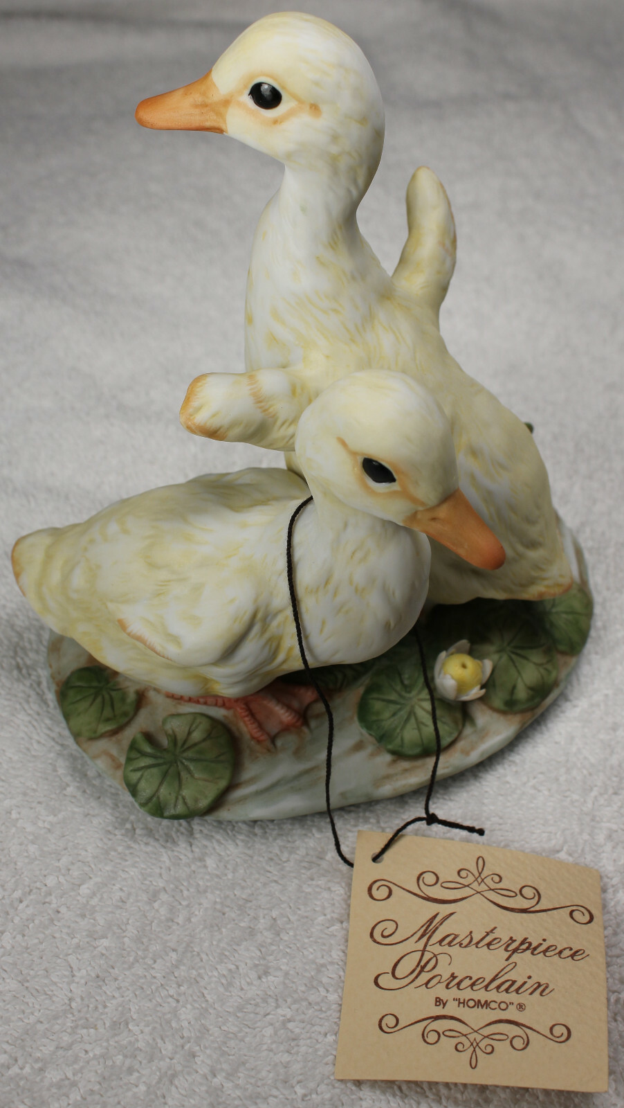 Baby Ducks Masterpiece Collection Porcelain 1982 Home Interiors HOMCO NOS
