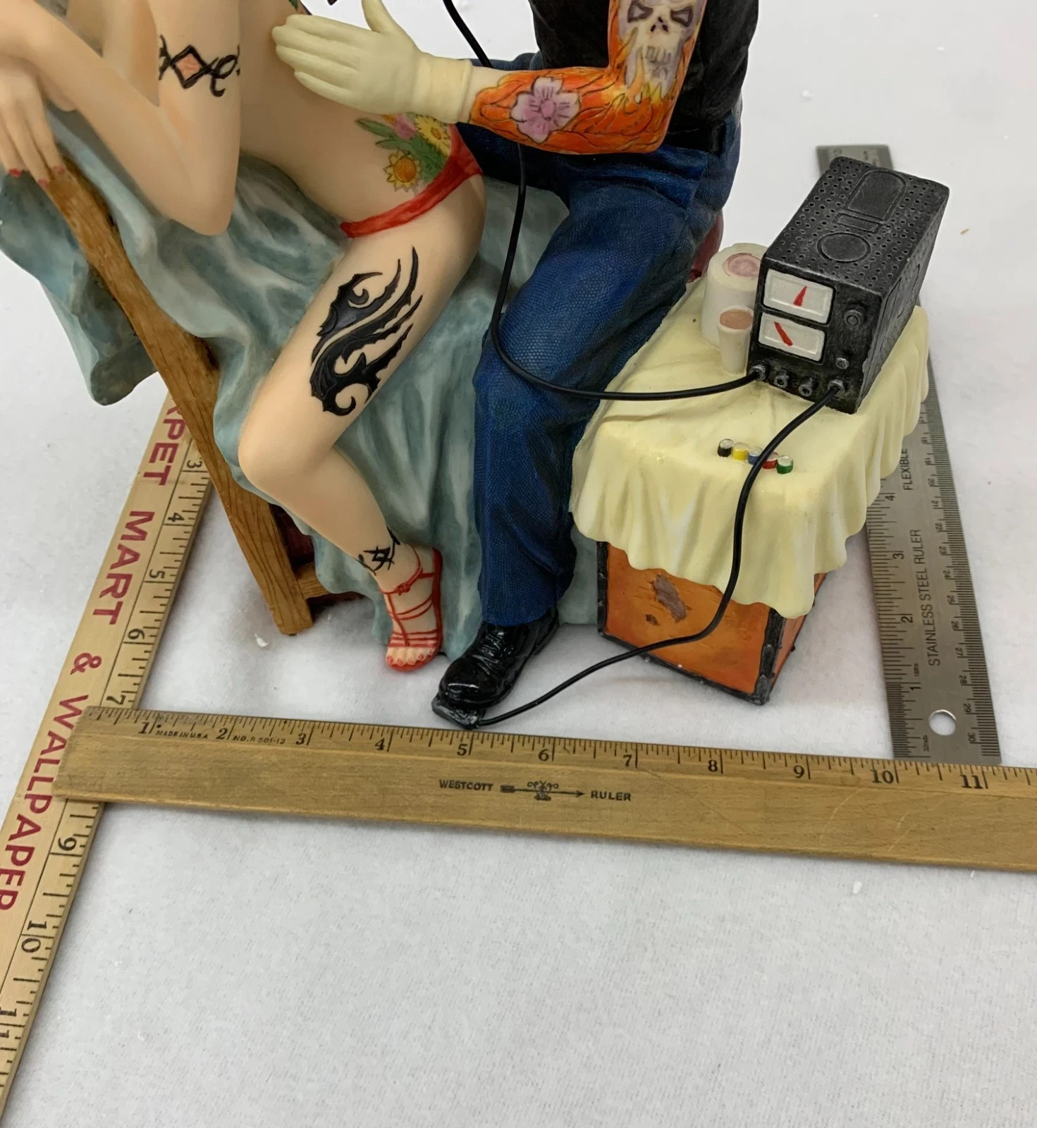 NEW Vintage Tattoo Resin Sculpture “The Backpiece” Vintage tattoo flash rare