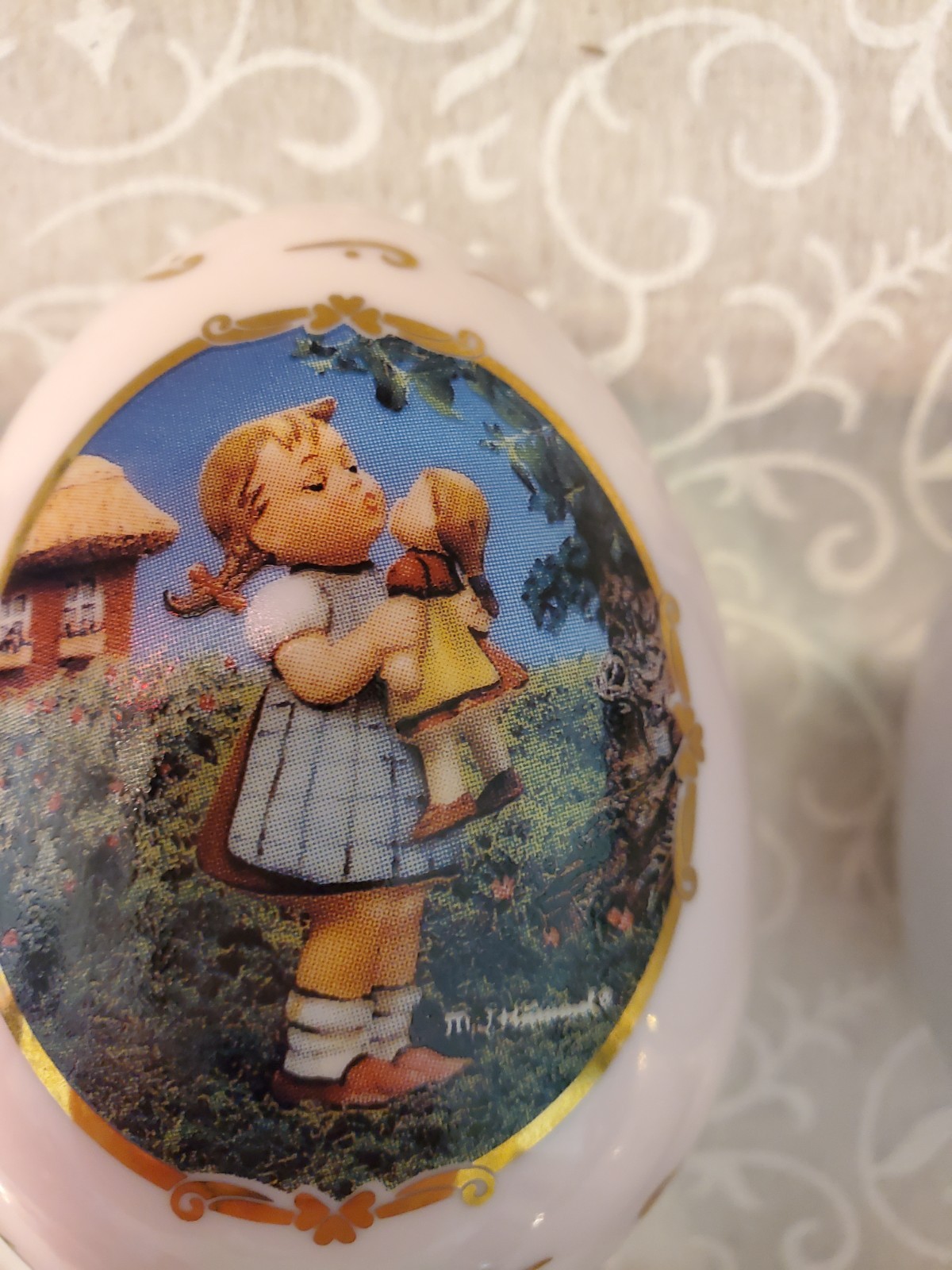 MJ Hummel Porcelain Egg Collection Danbury Mint 1993 & 1994 Set Of 12 Unboxed