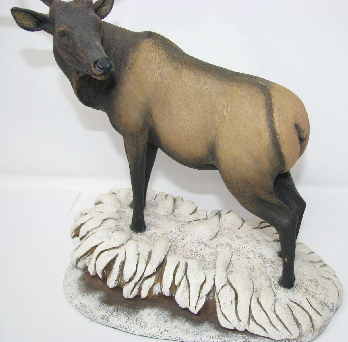 Danbury Mint ‘THE LEADER’ 12” Elk Sculpture – Monarchs Of The Wilderness – Rare