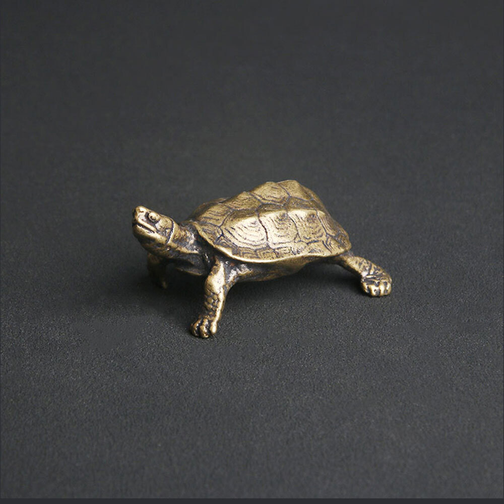 Brass Vintage Turtle Figurine Statue Home Ornaments Animal Figurines Gift USA