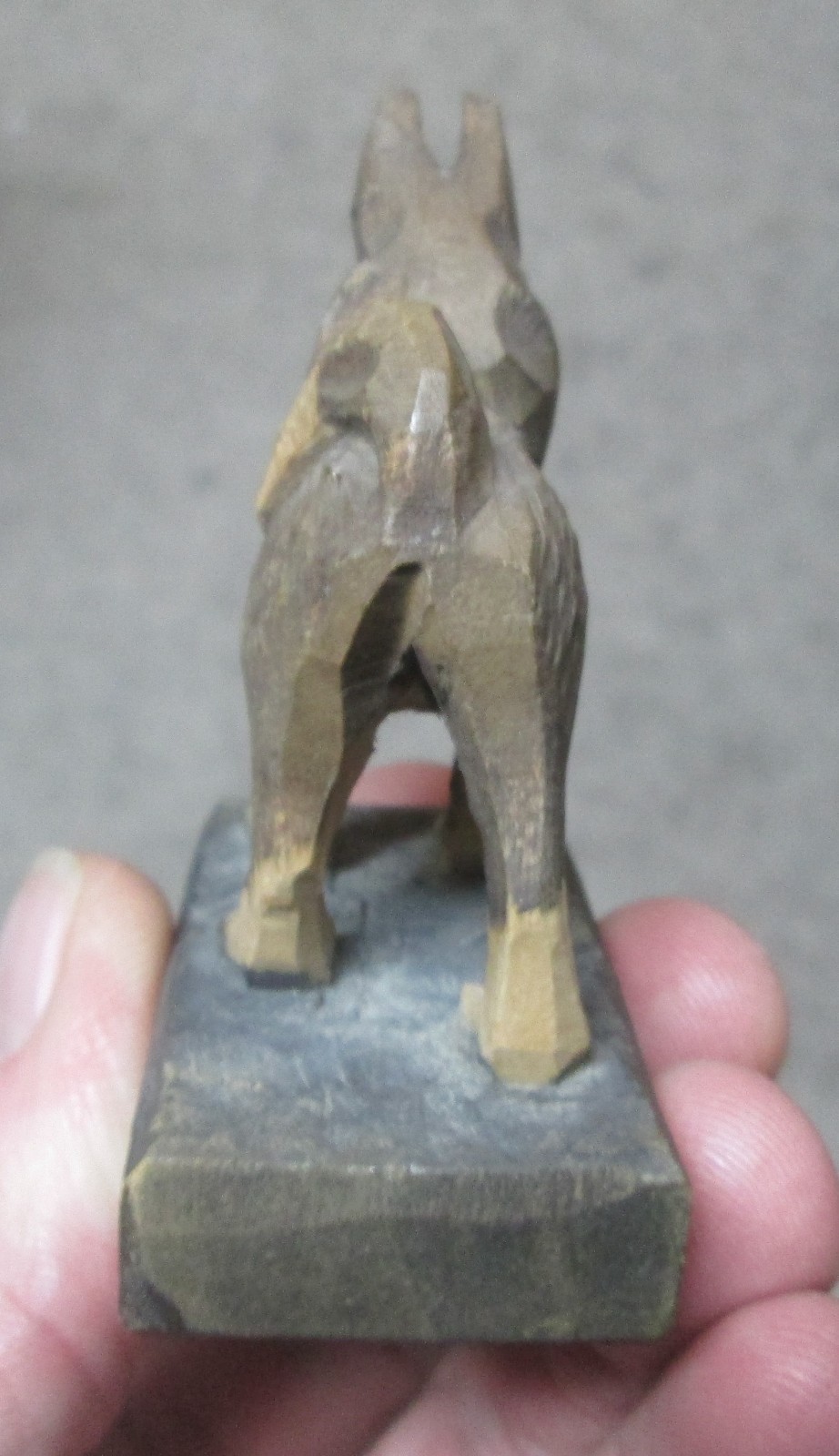 Vintage Carved Black Forest Samoyed Dog Figurine-Jungfraujoch-NICE!-L@@K!