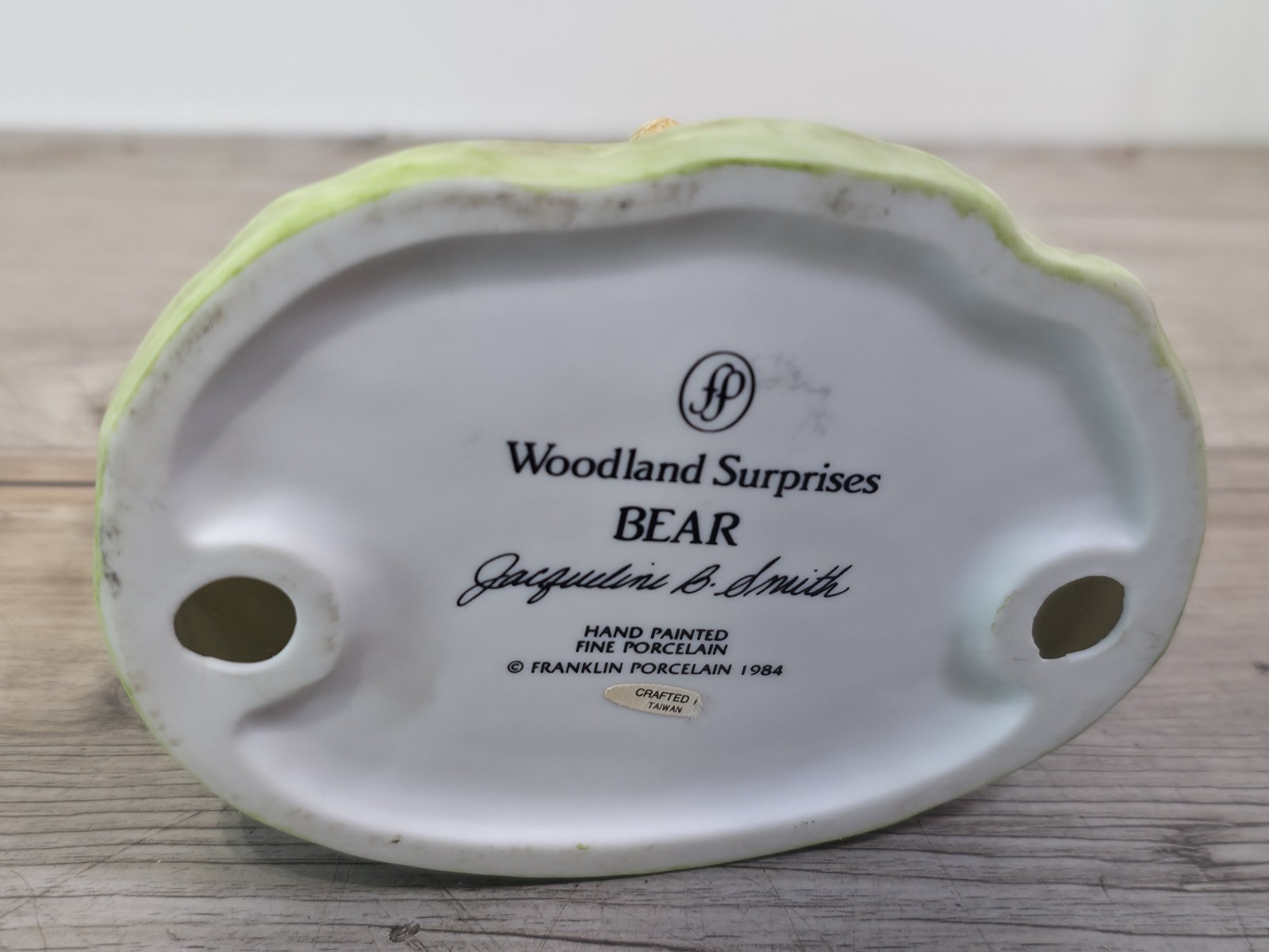 1984 Woodland Surprises 4 Porcelain Franklin Mint Figurines Good Condition