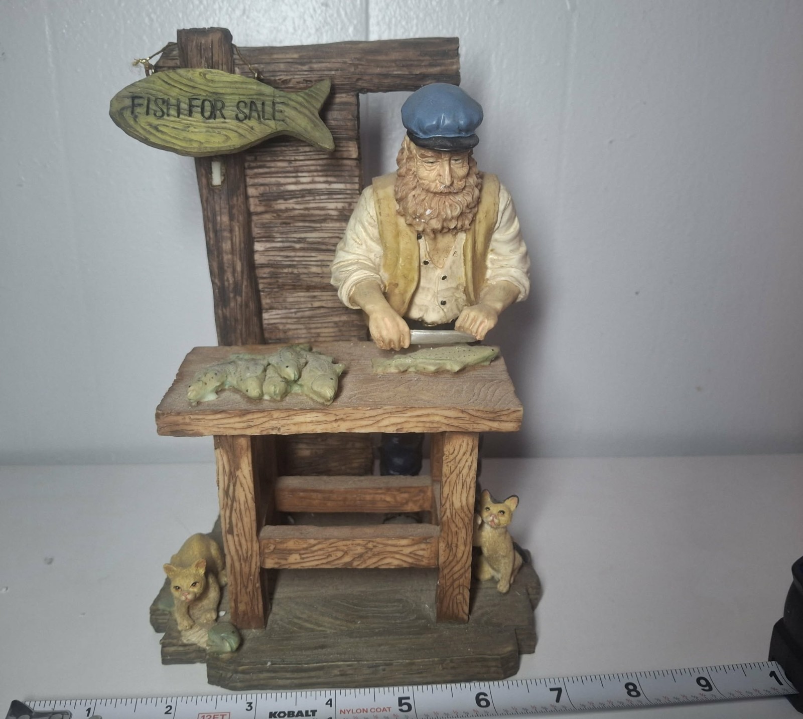 Old Salts Fish for Sale Fisherman Nautical Figurine Ltd Ed Resin Painted 1997