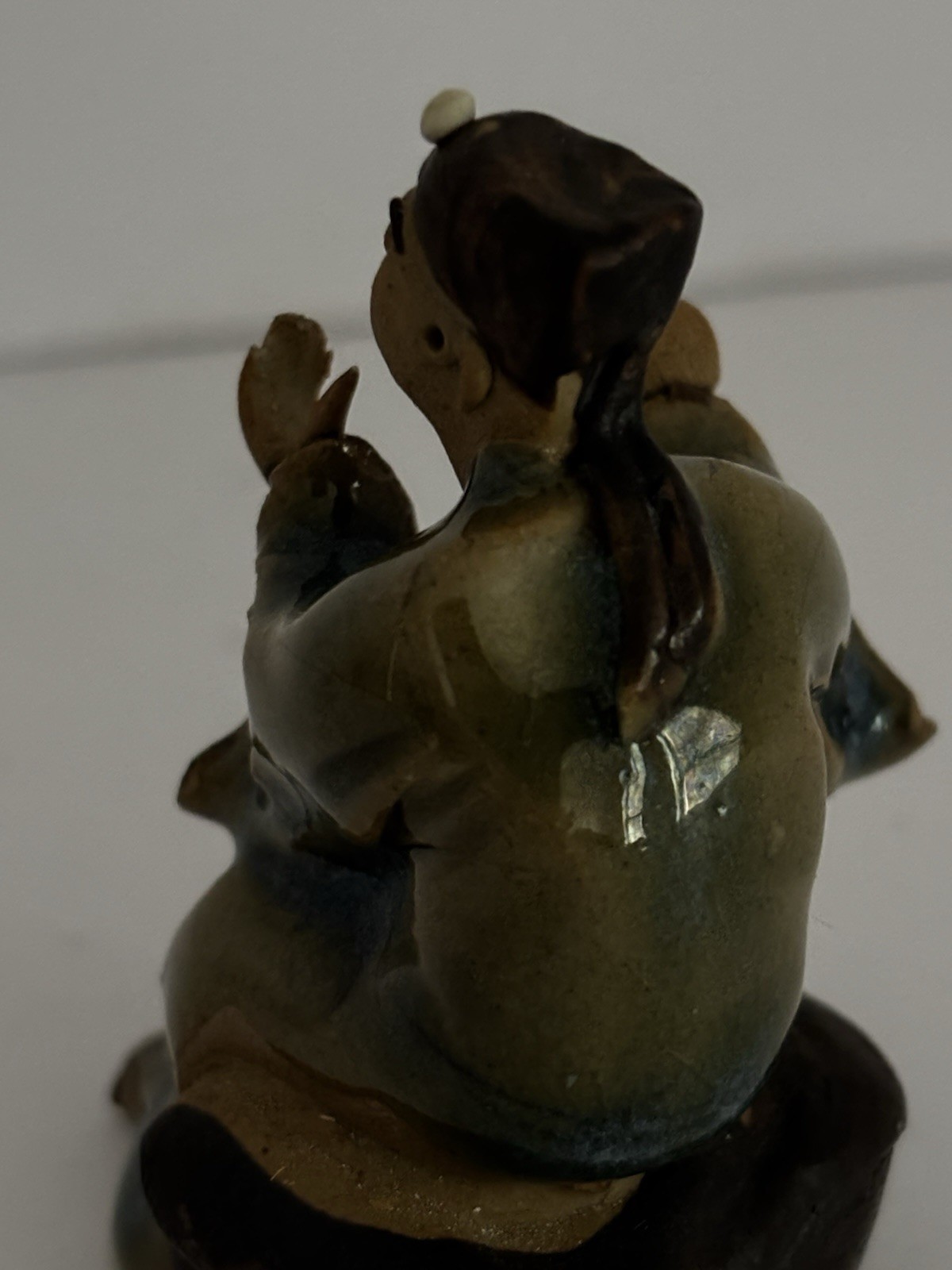 Vintage Chinese Miniature Mud Man Figurine Pottery Figurine Handcrafted