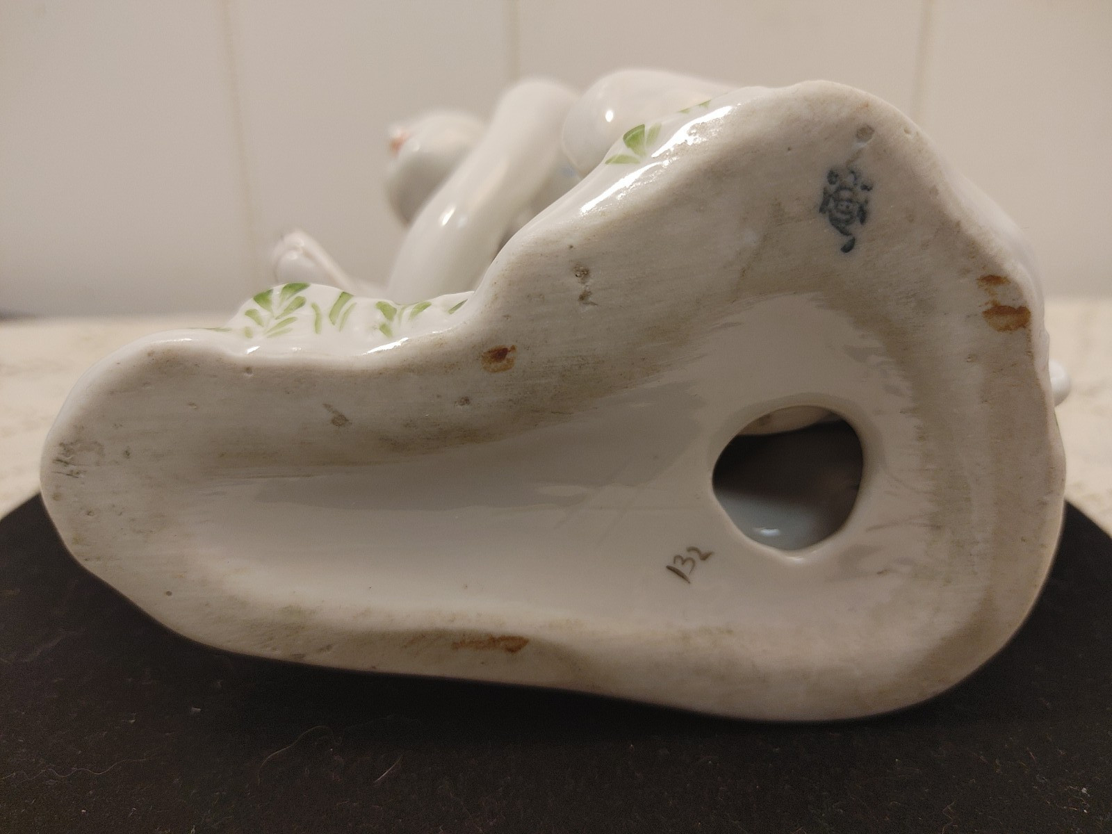 50’s Russian Soviet Porcelain Figurine Young Border Guard Boy Dog Leningrad LFZ