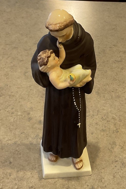 GOEBEL :: 1950-59 “St Anthony of Padua” 9 1/4” FIGURINE Handpainted W GERMANY