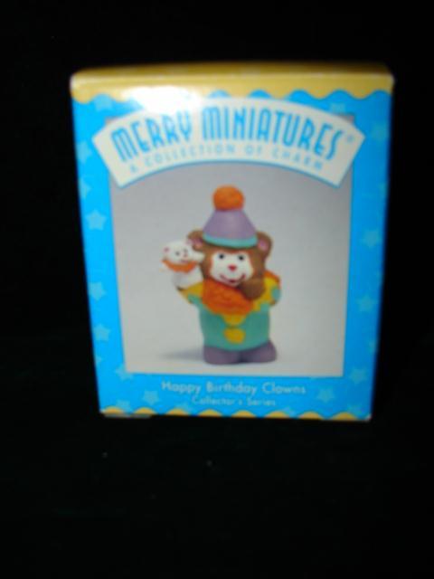 Hallmark Merry Miniatures 1997 Happy Birthday Clown Retired New in box