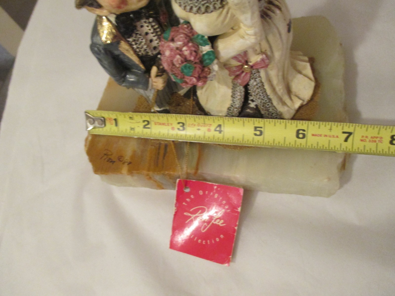 1989 Ron Lee Clown Figurine YES DEAR Bride & Groom HEAVY Needs GLUE see descrip