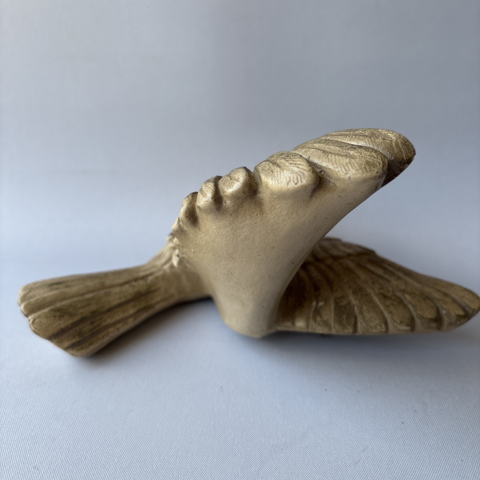 Chalkware Wall Hanging Bird In Flight 3D 7″ Universal Statuary Corp Chicago Vtg