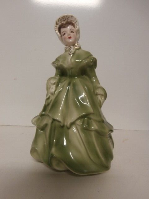 Vintage 1950 Florence Ceramics Pasadena Victorian Lady Figurine Melanie Green