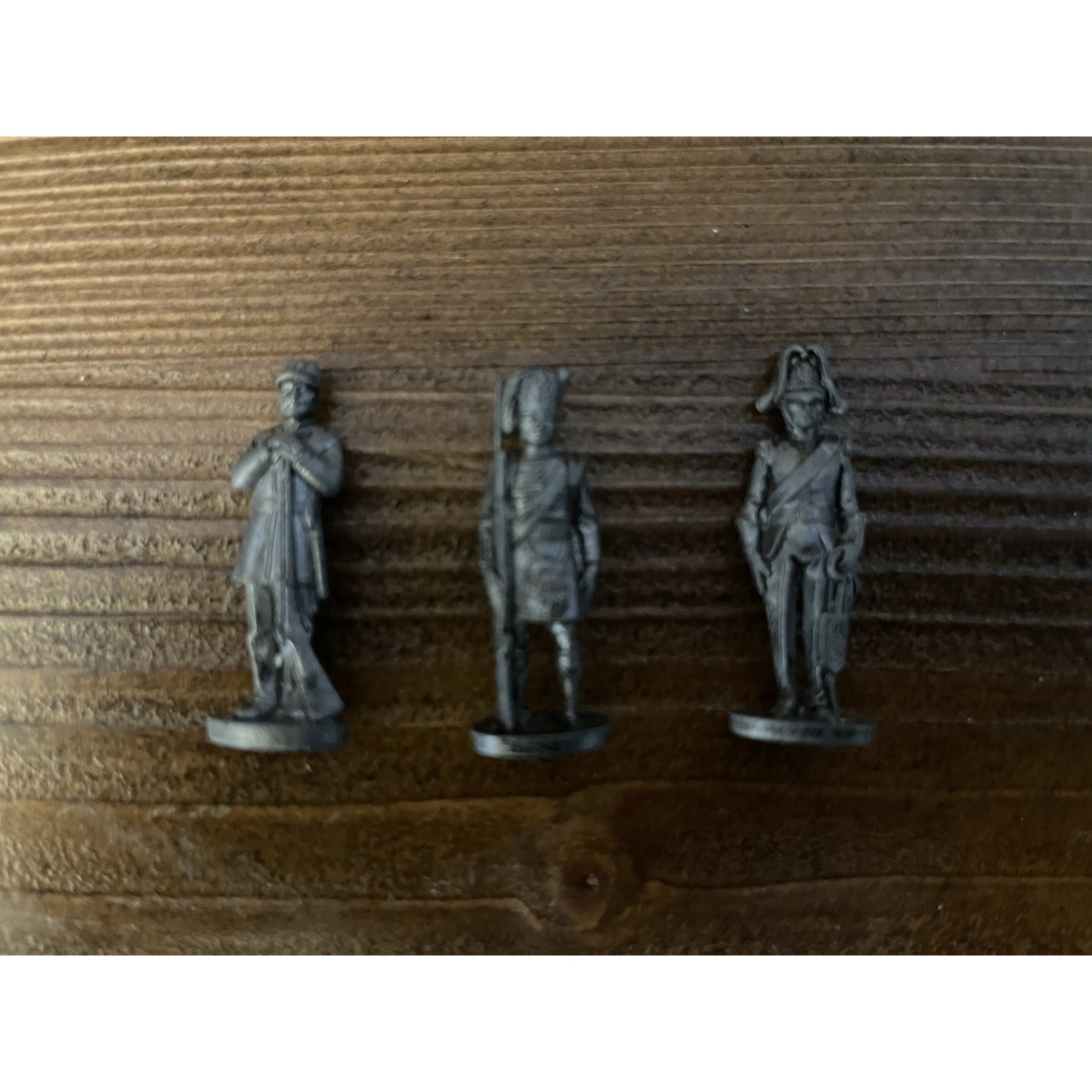 Vintage Cast Metal Miniature Historical Figurines Approx 1.5″ Tall – Lot of 3