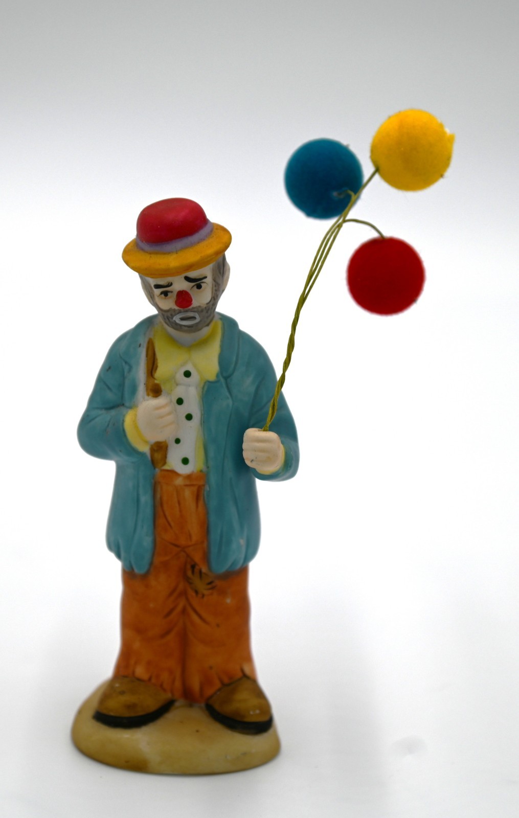 Vintage Flambro Emmett Kelly Jr Collection Clown w Balloons
