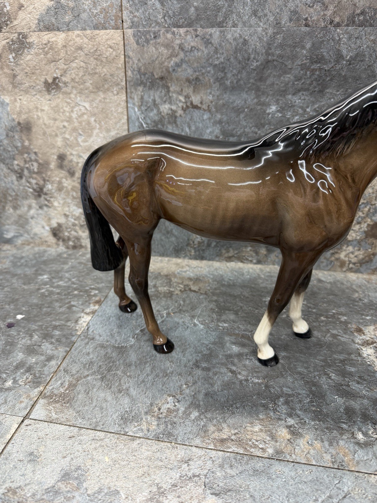 Beswick Porcelain Horse Figurine 11 Inches Tall x 13