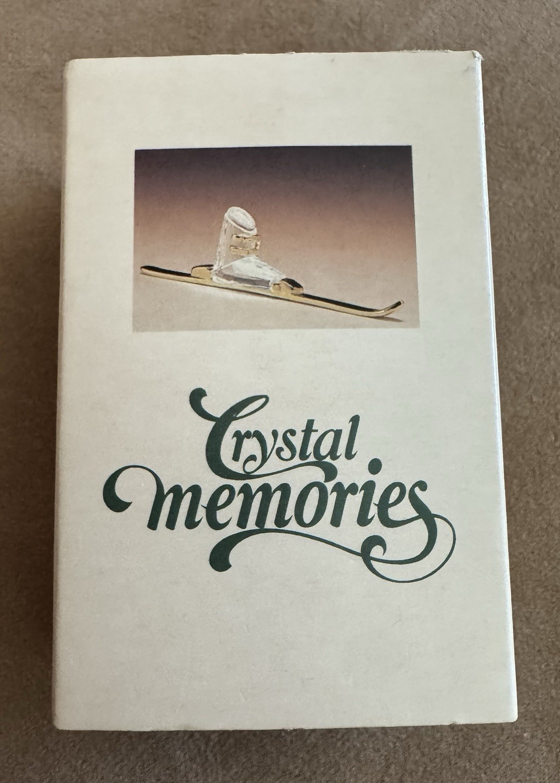Swarovski 1993 Crystal Memories Ski, 18K Gold Plated, Retired, RARE 139