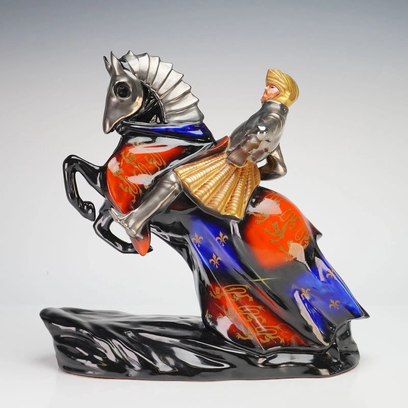 Henry VIII on Horseback Porcelain Sculpture