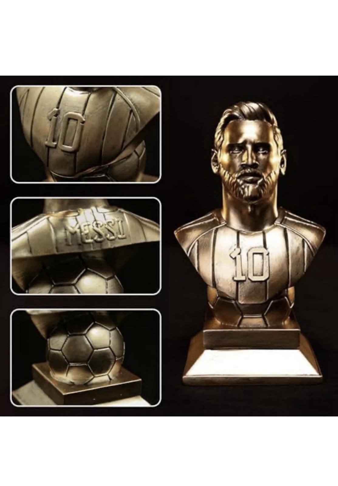 ALOV’E Lionel Messi Legend Bust Sculpture – 5.5 inches Tall – Bust Statue
