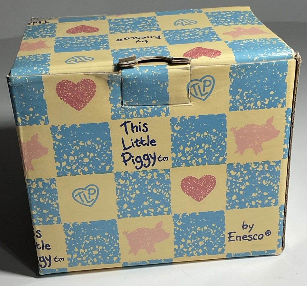 1994 Enesco This Little Piggy “ Never A Boar With You “ Box COA #130915 Figurine