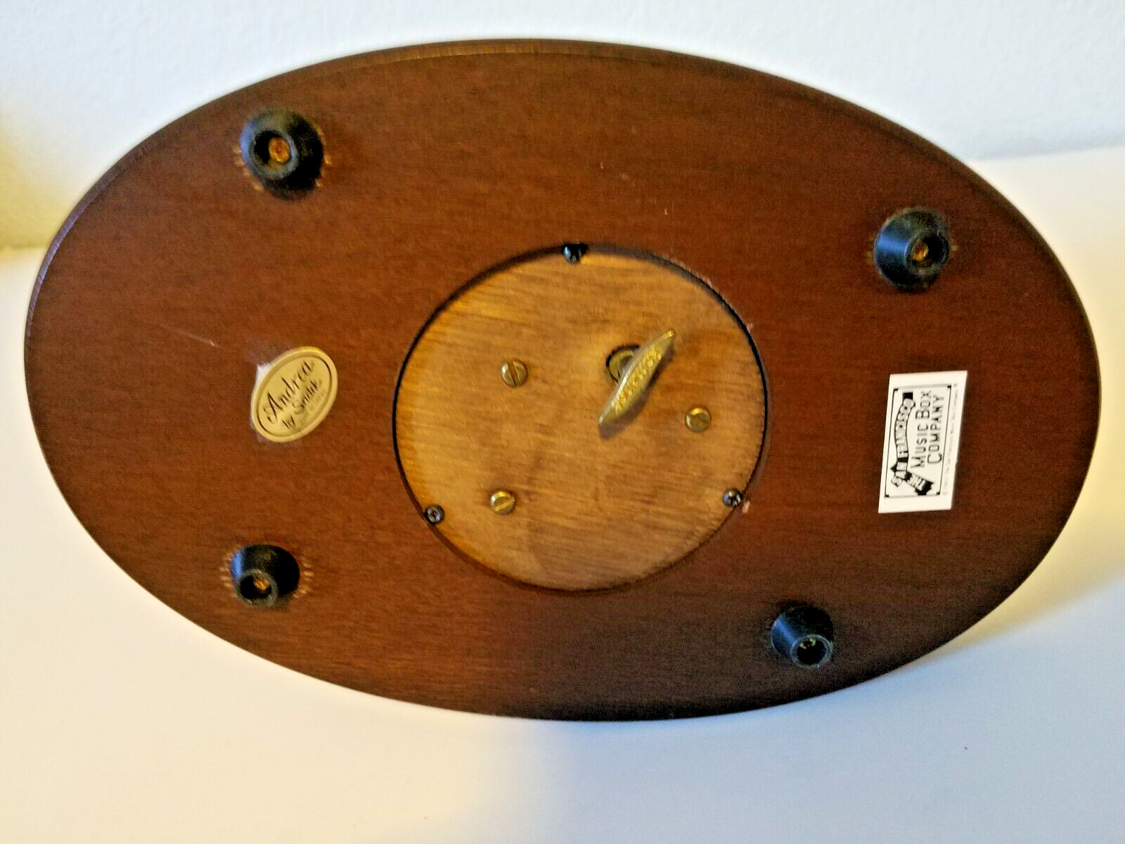 San Francisco Music Box Company Pandas Figurine and Music Box by Andrea No Chips