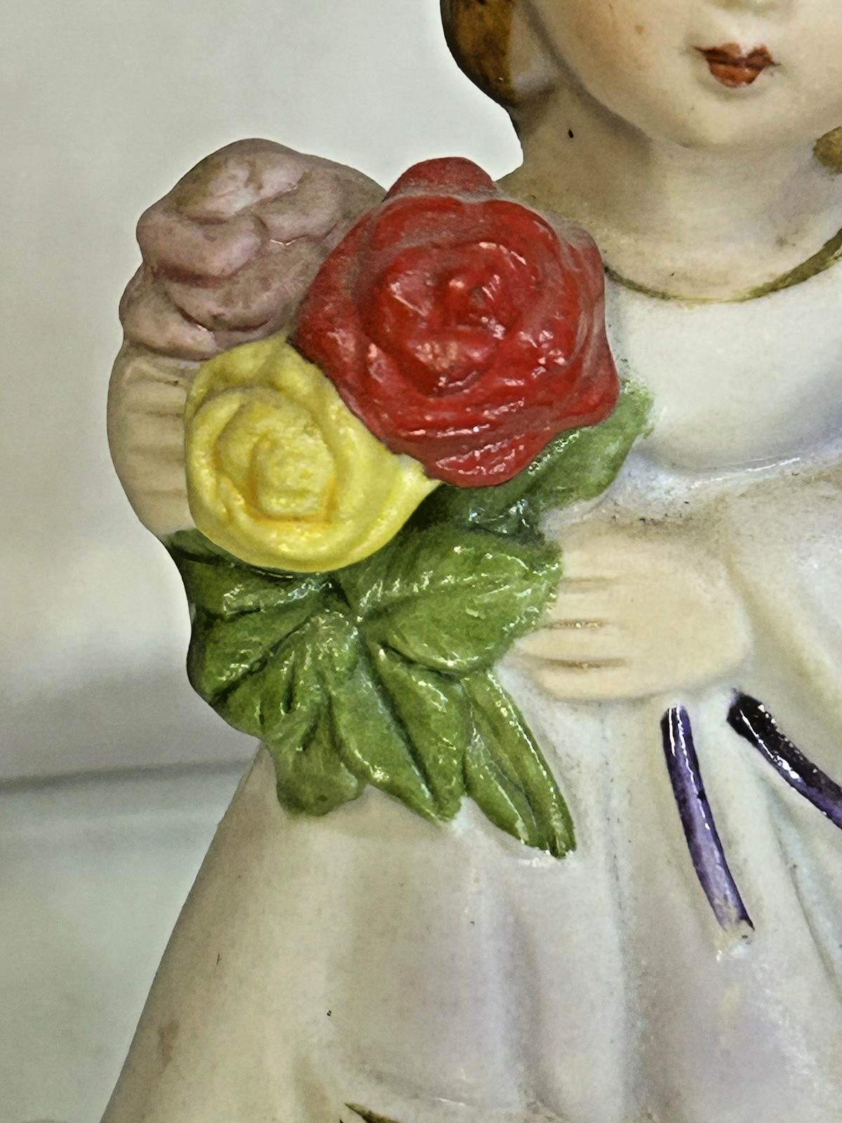 Vintage 4″ Lefton AUGUST Birthday Porcelain Figurine Hand-Painted Matte Finish