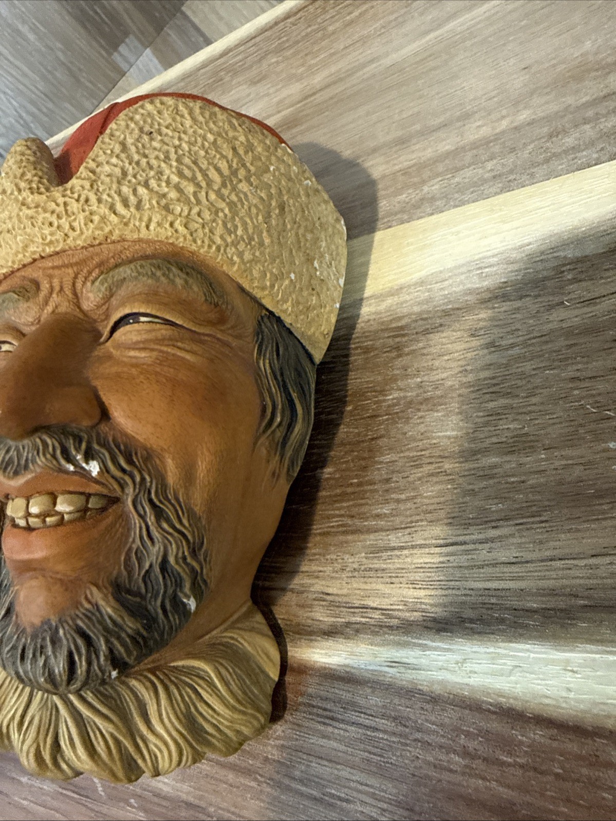 Vintage 1966 Bossons Himalayan Chalkware Head Bossons England