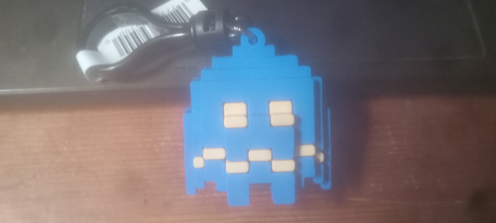 Pac-Man Series 1 Figural Bag Clip 3 Inch Blue Ghost