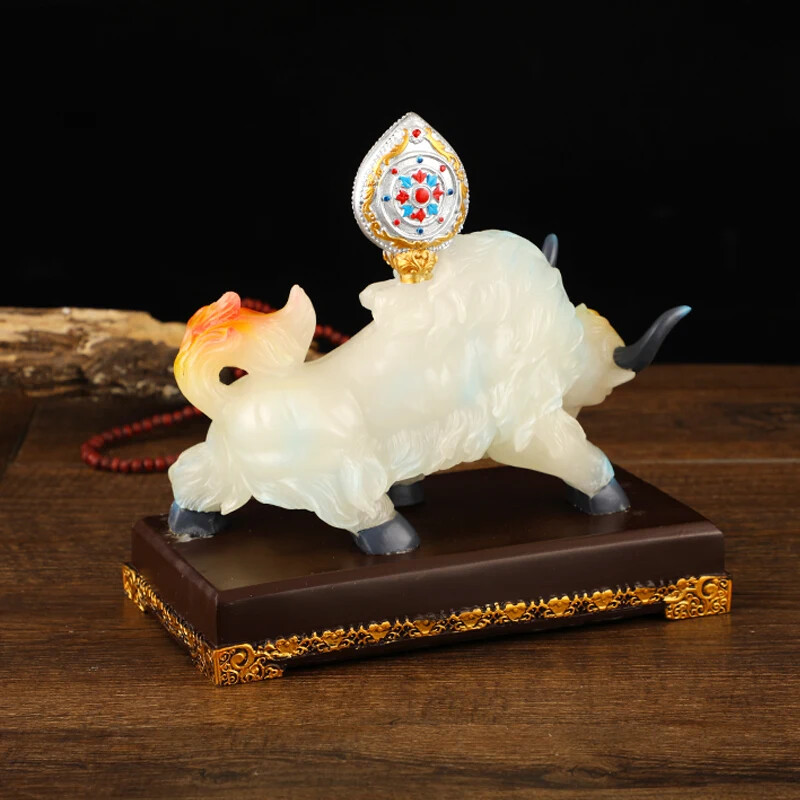1pc 19.5cm Auspicious Moni/Wheel Buddhist Seven Treasured Putting Ornaments