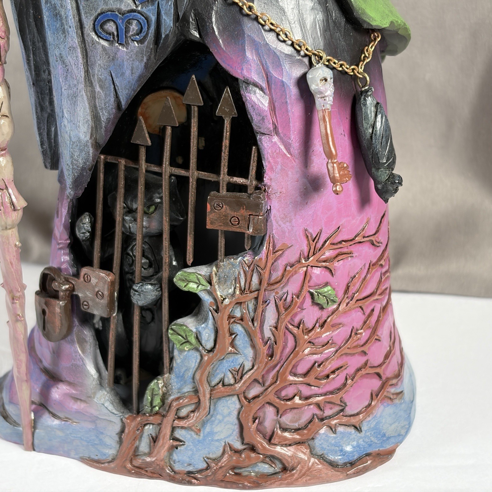 Jim Shore Wickedness Awaits Figure Witch Cat Gate 2013 Heartwood Creek Box