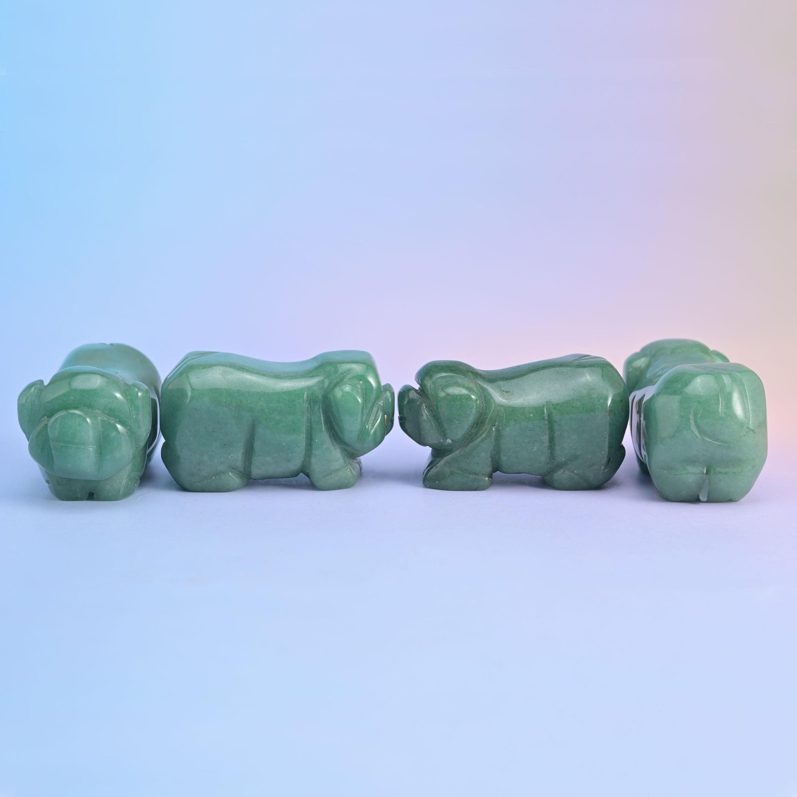 2 inch Cute Small Pig Crystal Figurine Carving