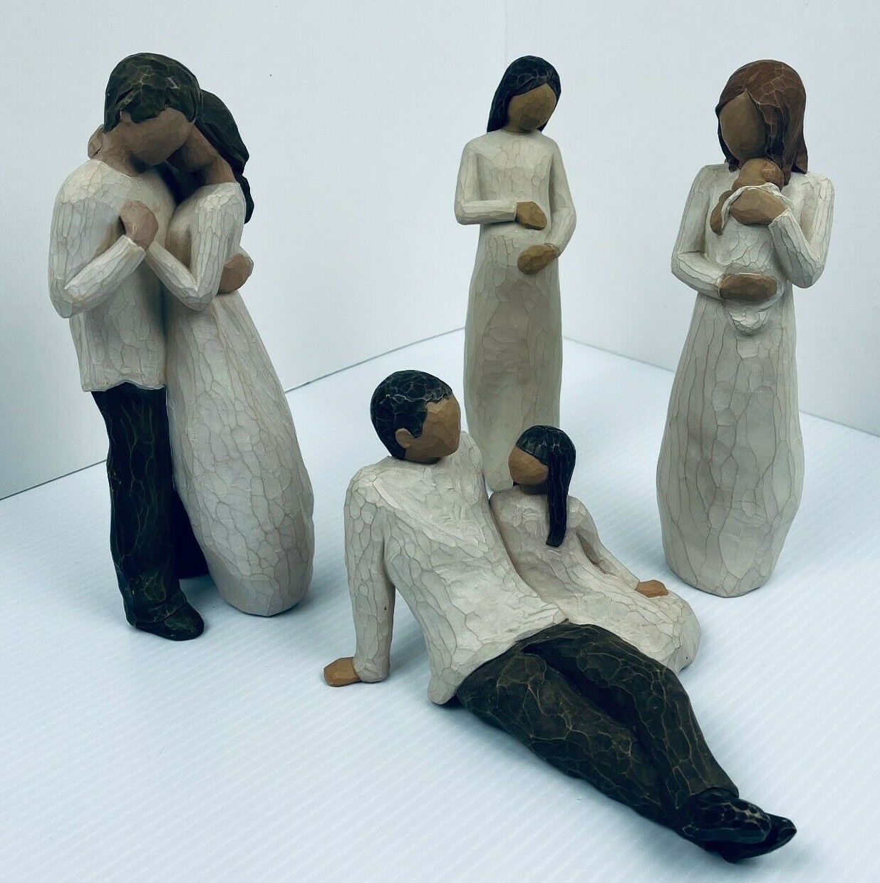 Willow Tree, Cherish/Promise/Angel of Mine/Father & Daughter Sculpted Hand-Paint