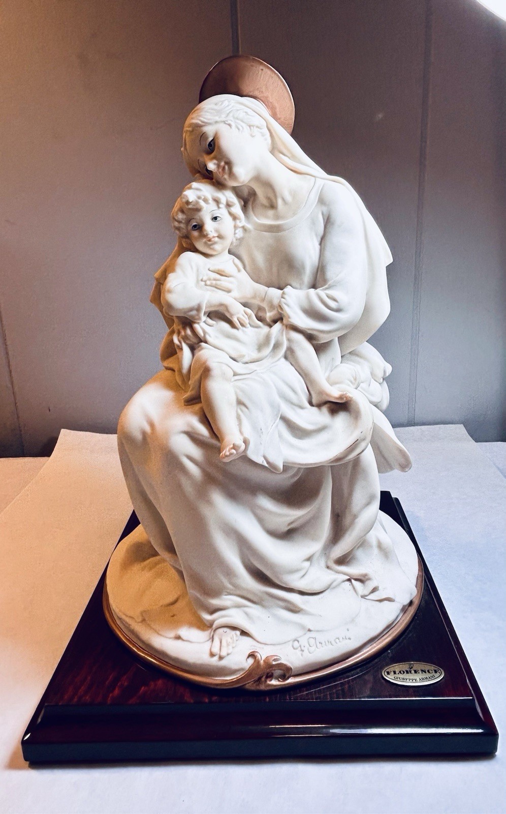 Guiseppe Armani 12″ Statue Madonna & Christ Child Jesus-Florence