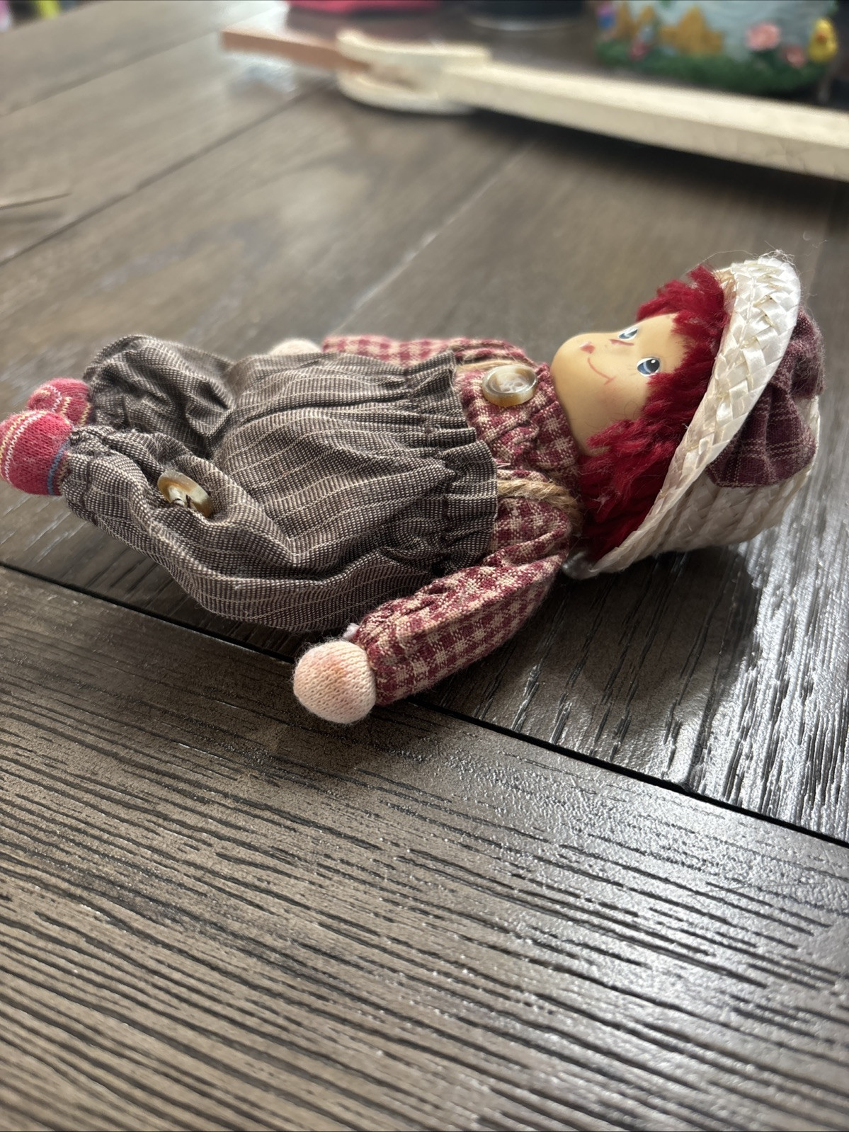 Vintage Collection RAGGEDY ANDY Porcelain Doll. 5” Mini Size