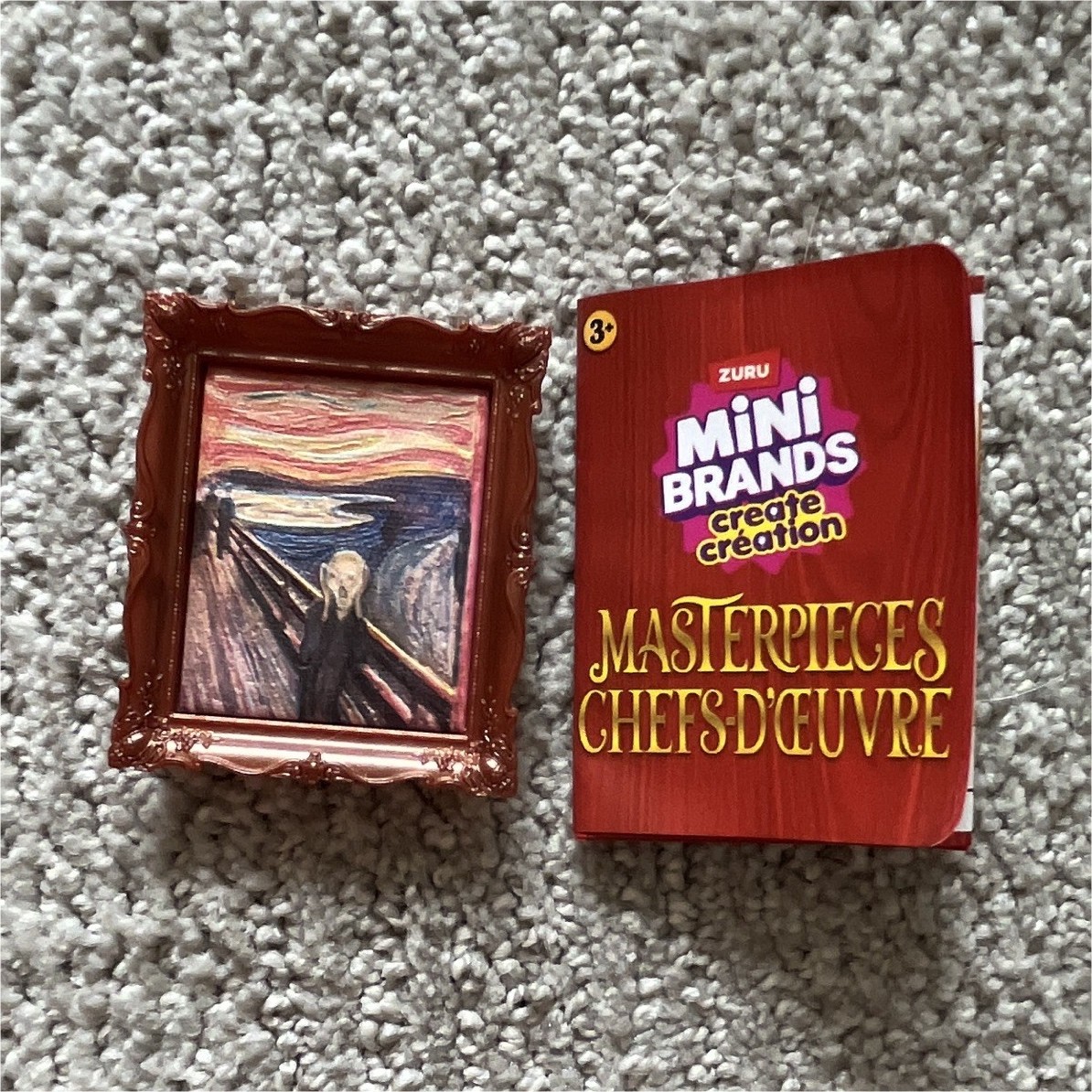 ZURU Mini Brands Create The Scream by Edvard Munch Miniature Framed Art