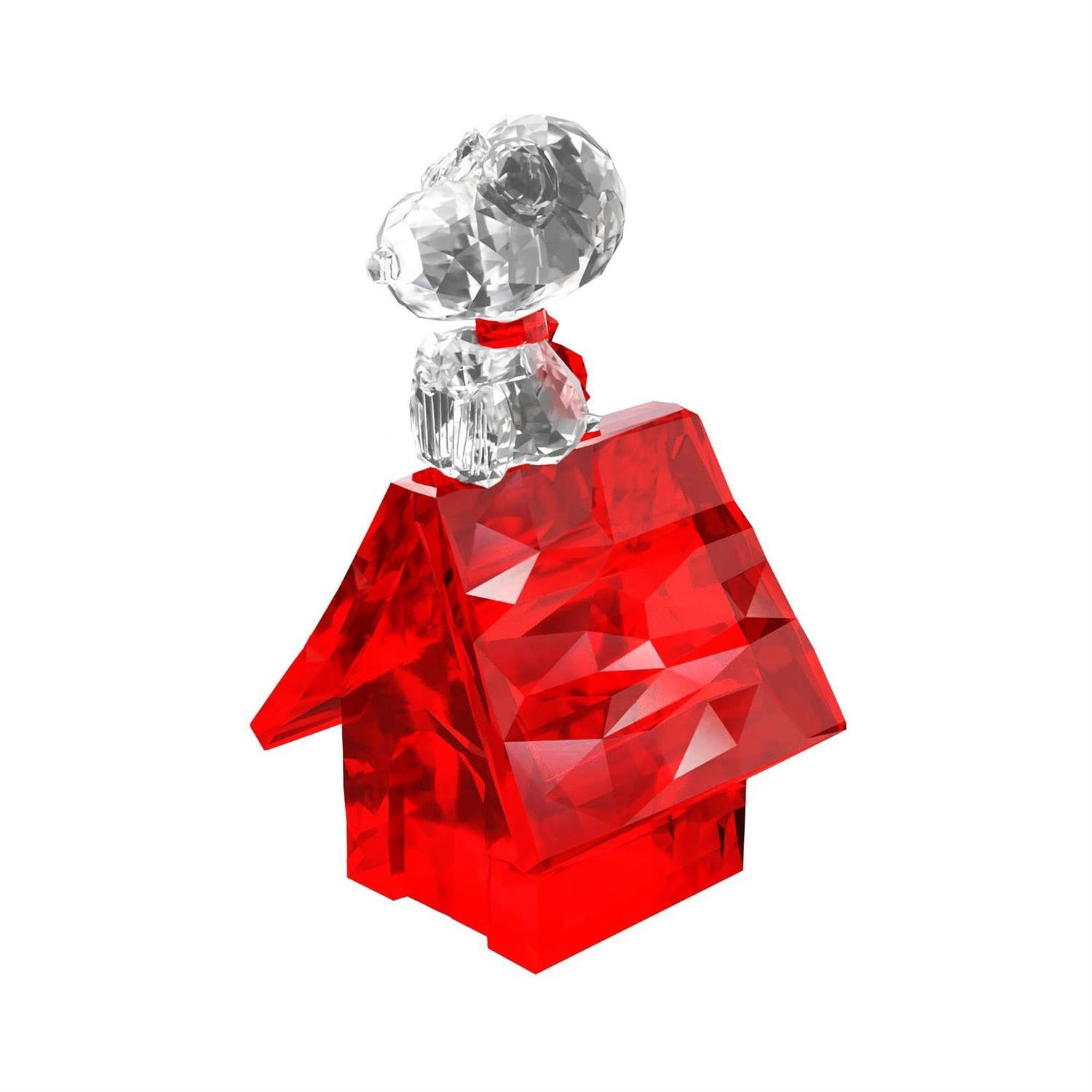 Facets Sanrio Peanuts Flying Ace Acrylic Red Crystal Cut Figurine 6017614