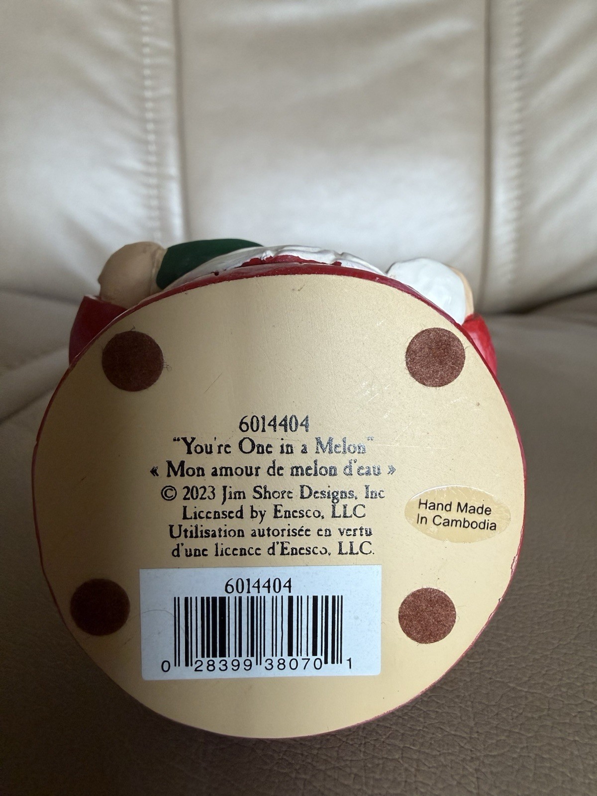 Jim Shore ‘You’re One in a Melon” Watermelon Gnome, 4.5” EUC