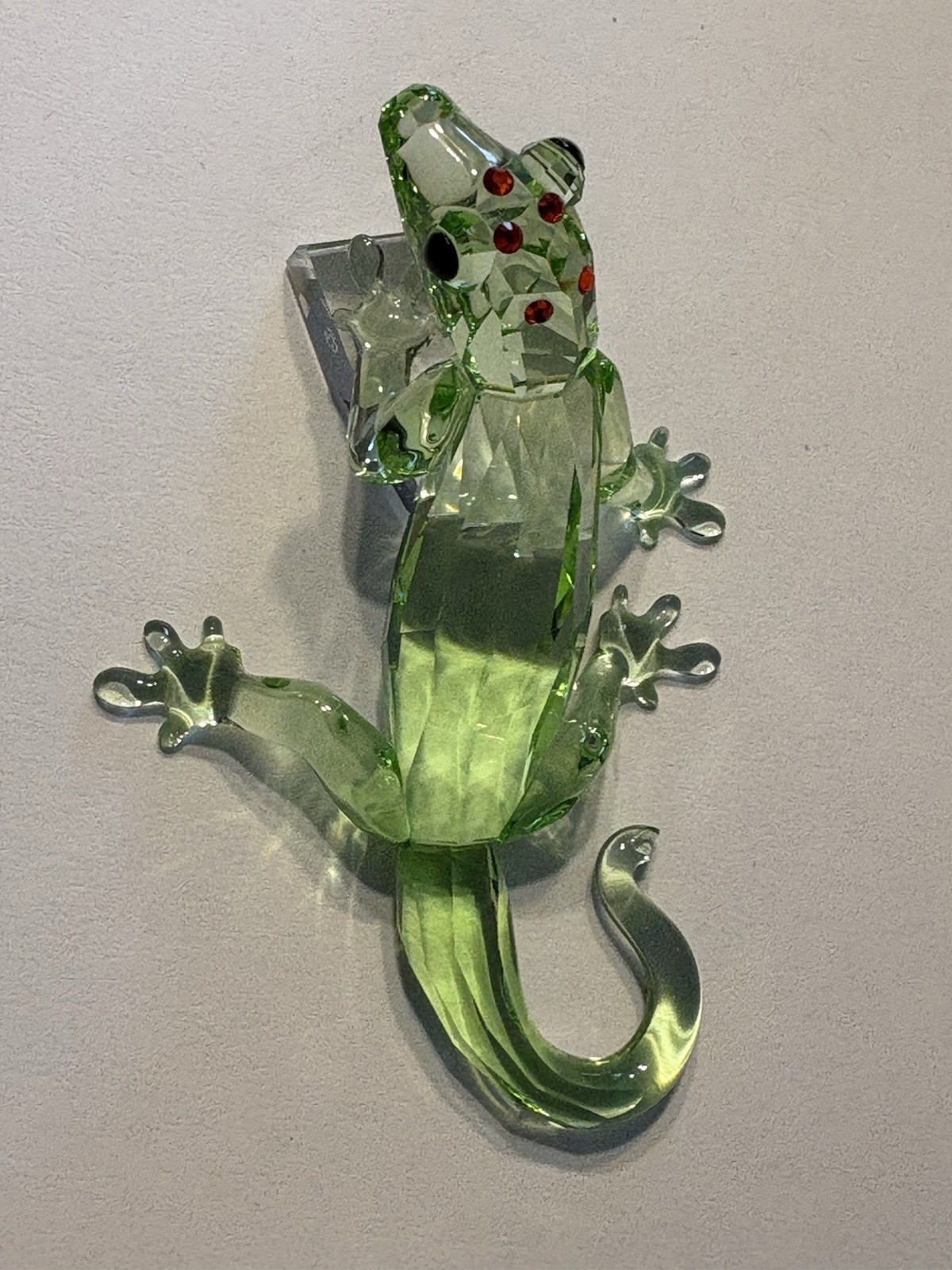 Swarovski Crystal 905541 SCS 2008 Event Piece Gecko Green Lizard In Box