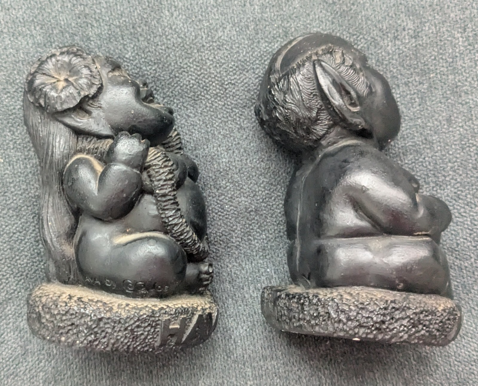 Vintage Coco Joes Lava Hawaiian Legends Hawaii Figurines Statues Male And Female