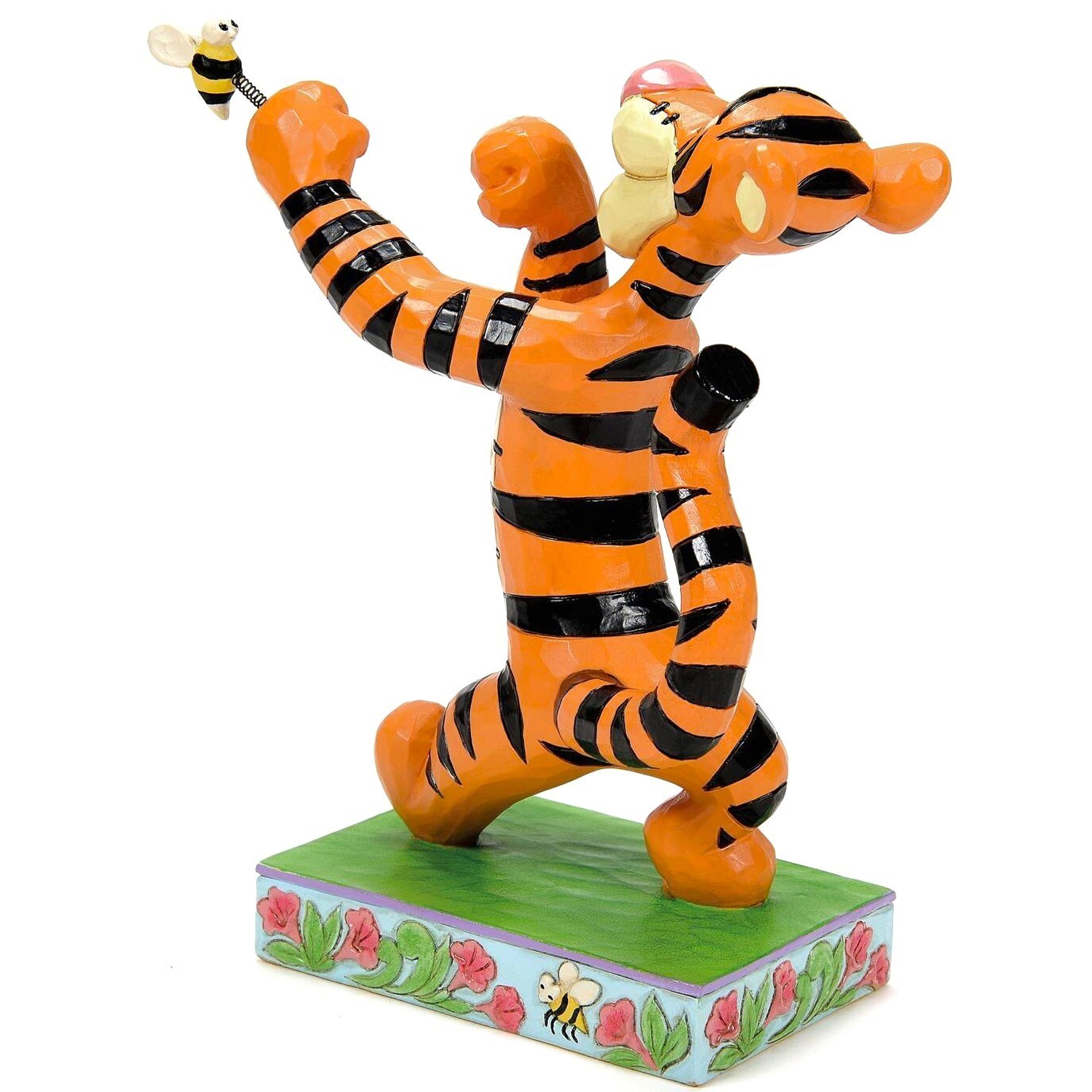 ❦ New JIM SHORE DISNEY Figurine TIGGER BOXING Fight Pooh Tiger Garden Bee Flower