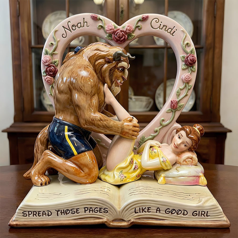 Personalized Belle Beauty And The Beast Acrylic Plaque Wooden Block Desk Decor