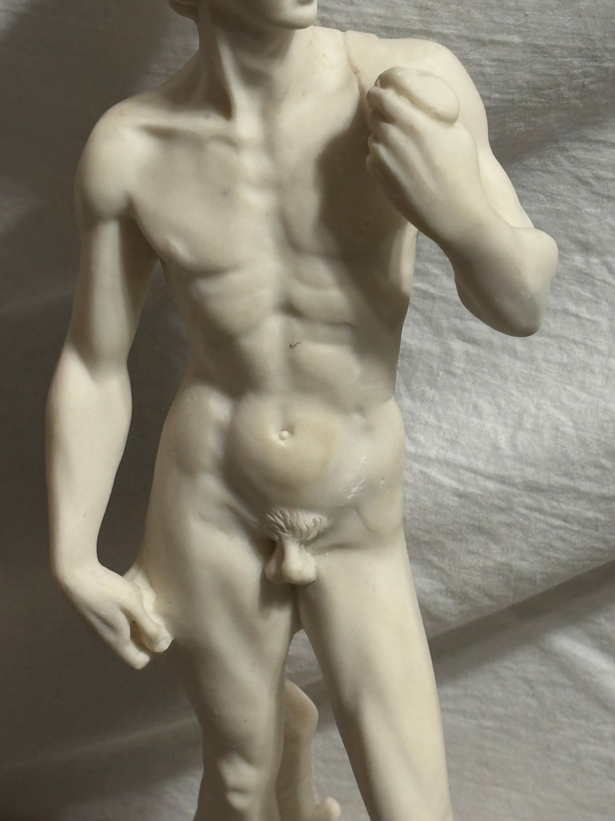 Vtg 11 DAVID nude male sculpture statue figure Michelangelo resin marble UNKNOWN